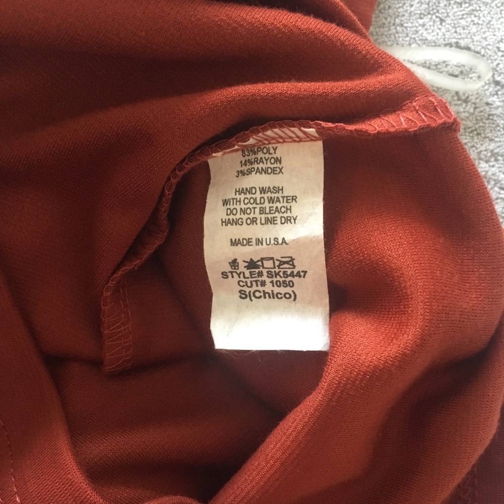(2 for $20) Very Sexy Burnt Orange Dress- NWOT - Picture 5 of 5